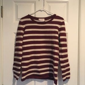 Red & White Striped Sweater